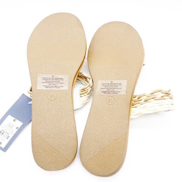 Universal Thread Women's Anita Wide Width Two-band Slide Sandals Beige Size 8.5 - Picture 7 of 7
